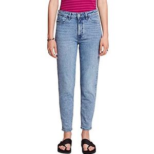 ESPRIT Cropped Mom-jeans, Blue Bleached, 24W x 28L