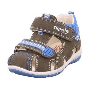 Superfit Freddy Babysandalen voor jongens, Groen Blauw 7000, 21 EU