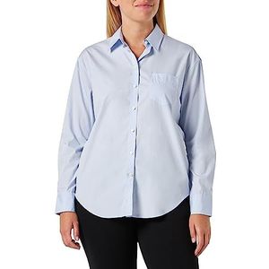 GANT Dames REL POPLIN Shirt Klassiek hemd, Light Blue, Standaard, lichtblauw, 42