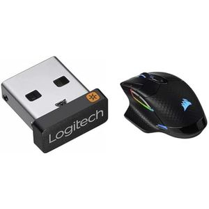 Logitech USB Unifying-ontvanger, 2,4 & Corsair Dark Core RGB Pro SE
