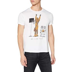 Star Wars T-Shirt - Who Invited Him, Wit, S