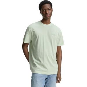 TOM TAILOR Denim T-shirt voor heren, 13632 - Fresh Mint Green, XXL