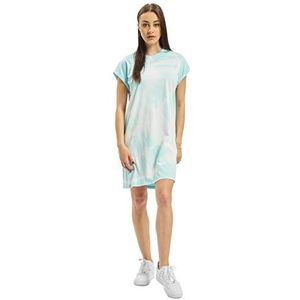 Urban Classics Tie Dye Jurk voor dames, Aquablue, XL