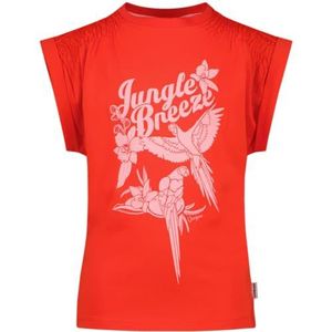 Vingino Halia T-shirt voor meisjes, Breeze Red, 4 Jaar