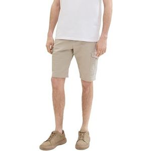 TOM TAILOR Bermuda voor heren, 34671 - Beige Structure Print, 28