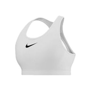 Nike Dames sportbeha W Nk Df Swsh HGH SPT beha, wit/wit/zwart, DX6815-100, XSD-E