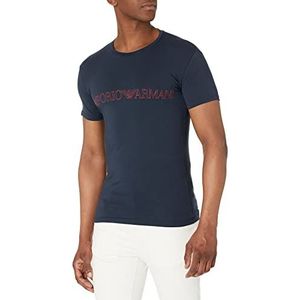 Emporio Armani Underwear Men's Mega Logo T-shirt, marineblauw, L, marineblauw, L