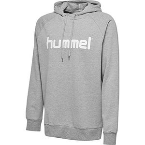 Hummel Heren HMLGO Cotton Logo Hoodie, Grey Melange, S