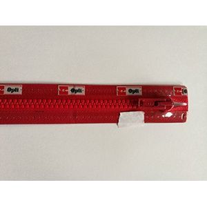 Opti P60-55-00722 ritssluiting, 100% polyester, 00722 rood, 55 cm