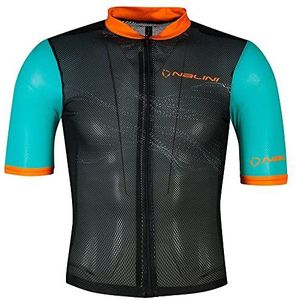 Nalini 03002401100C000.10 BASER GOMESH J Heren T-Shirt zwart/turquoise Sardinië L, zwart/turquoise Sardinië, L