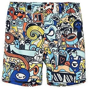 NAME IT Boy's NKMZAFFI Swim Shorts Box Zwemshorts, Buttercream, 116, Botercrème., 116 cm