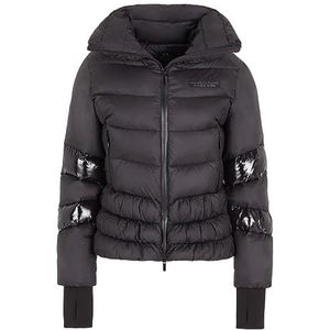 Armani Exchange Dames Limited Edition We Beat As One Funnel Neck Puffer Shell Jacket, zwart, L