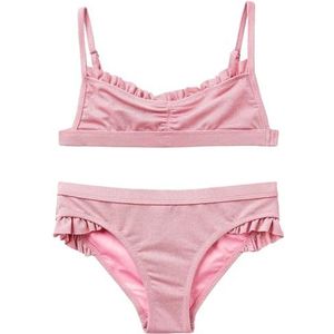 United Colors of Benetton Tweedelig kostuum voor meisjes en meisjes, roze 98e, 4 Jaar