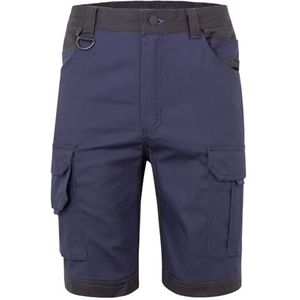 VELILLA 103029S Bermuda van elastisch canvas met drijvende zakken, marineblauw en zwart, maat S, marineblauw en zwart, S