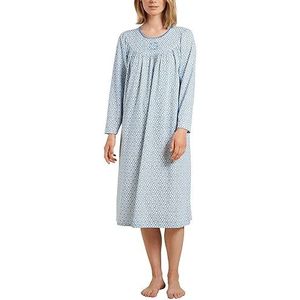 CALIDA Soft Cotton nachthemd voor dames, azuriet blauw, standaard, azuriet blauw, One size