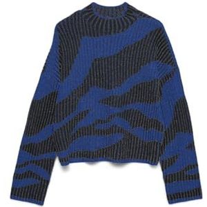 VERO MODA Vmscorpio Ls Highneck Pullover Bf, surf The Web, S