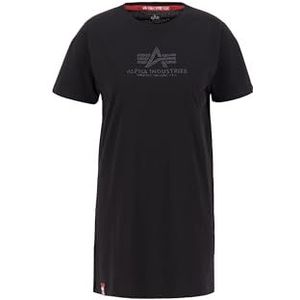 Alpha Industries Basic T Long G T-shirt voor dames Black/Black