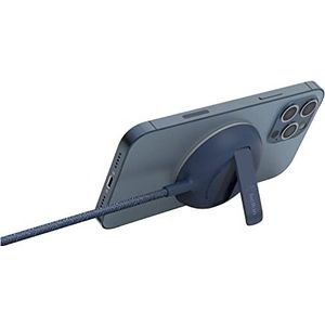Belkin draagbaar draadloos laadstation met MagSafe (Snel opladen met tot 15 W, standaard voor vlekkeloze compatibiliteit met iPhone 14/14 Plus, 14 Pro/Max, 13, 12, exclusief voedingsadapter) – Blauw