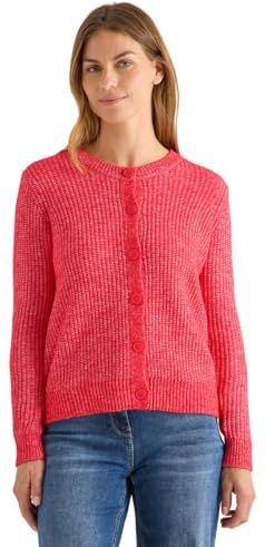 Cecil - Gemêleerd Vest - Rood - Dames