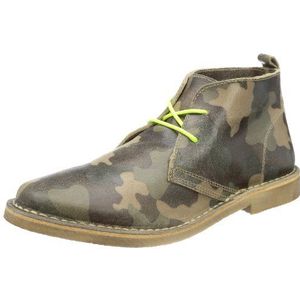 Selected Heren Sel Leon Leather Camo C Desert Boots, meerkleurig kam 1, 46 EU