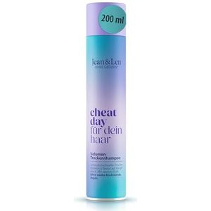 Jean & Len Droogshampoo Volume, makkelijk uit te borstelen, geeft textuur & grip, met onmiddellijk frisheidseffect, frisse en bloemige geur, zonder parabenen & siliconen, veganistisch, 200 ml