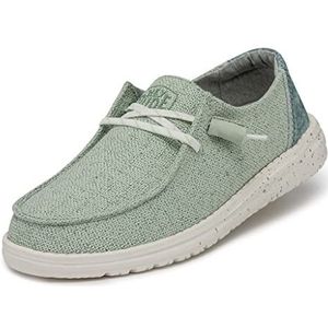 Hey Dude Wendy Wendy Woven Moc Toe Schoenen voor dames, munt, 41 EU