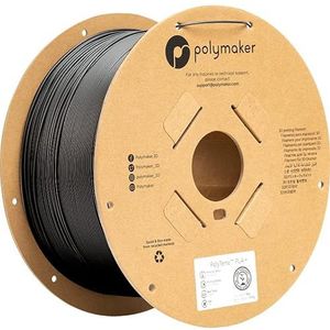 Polymaker PolyTerra PLA + - Zwart - 1,75 mm - 3 kg