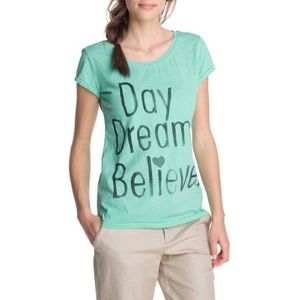 ESPRIT Dames T-Shirt, groen (332 Soft Aqua Green), 40