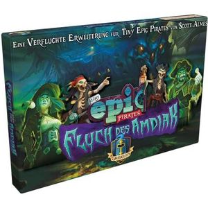 Gamelyn Games, Tiny Epic: Pirates - Vloek van de Amdiak, Uitbreiding, Familiespel, Bordspel, 1-4 spelers, Vanaf 12+ jaar, 45+ minuten, Duits