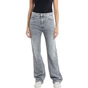 Replay dames flare fit jeans becka, 096, medium grijs, 27W x 34L