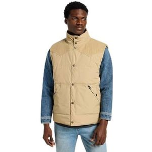 Lee Omkeerbare Western Puffer jas voor heren, zand, M