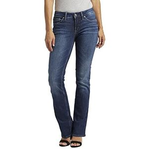 Silver Jeans Co. Suki Mid Rise Curvy Fit Slim Bootcut Jeans