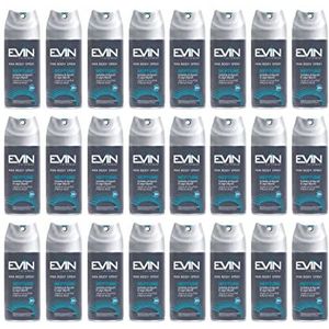 EVIN Homme 24 deodorants voor heren, spray, geurmix van citrusvruchten en zeehout, 24 uur, 150 ml