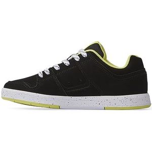 DC Shoes Dc Cure Sneakers voor jongens, Black Soft Lime, 34 EU