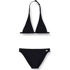 Haute pression Tweedelige set voor meisjes, effen, bikini, Zwart, 8 Jaren