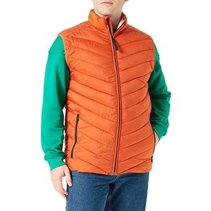 TOM TAILOR Uomini Lichtgewicht gewatteerd vest 1031473, 19772 - Gold Flame Orange, M