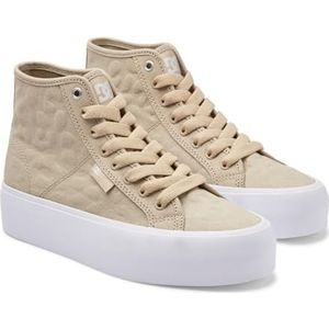 DC Shoes Manual Hi Platform Sneakers voor dames, espresso/taupe, 37,5 EU, Espresso Taupe, 37.5 EU