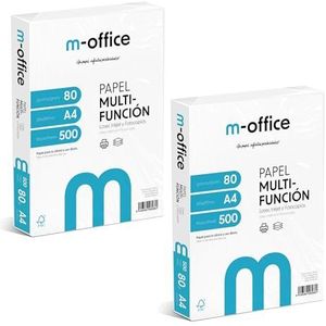 Ofituria A4 folio's, 80 g, 500 vellen, multifunctioneel papier voor inkjet- en laserprinters, A4-vellen, 210 x 297 mm, ideaal voor kantoor en thuis, 1 doos