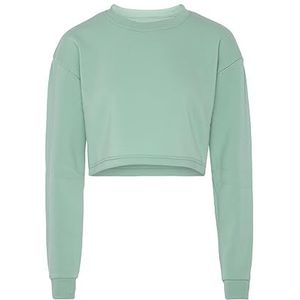 Colina Trui met lange mouwen voor dames van 100% polyester met ronde hals jade maat M, jade, M