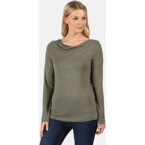 Frayler viscose T-shirt met lange mouwen