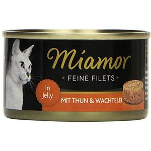 Miamor Fijne Filets Thun & kwartelei 24 x 100 g