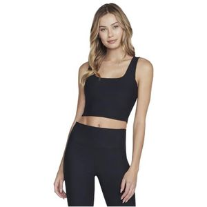 Skechers - GO FLEX RIB - BH - Zwart - Nylon en Elasthaan - Medium Ondersteuning