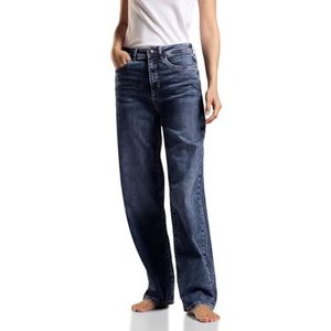 Jeans - Hoge Tailleband - Brede Pijpen - Katoenmix met Stretch