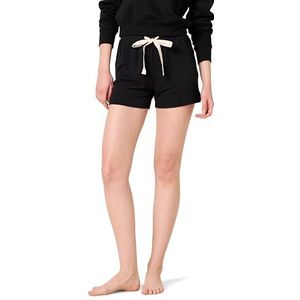Amazon Essentials Dames lichtgewicht lounge badstof pyjama kort, zwart, XS
