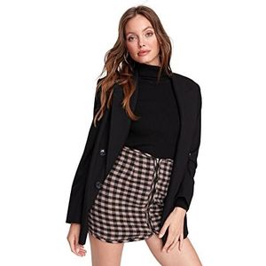 Trendyol Dames Mini Bodycon A-lijn geweven rok, Beige, 62