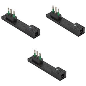 Tuimelschakelaar ON-OFF - Enkelpolig - 3-pins - 11.9x20.8x47.3mm  Bxlxh 250v Max 6a 1828 Zwart