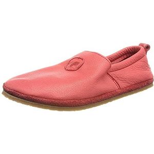 Pololo Unisex kinderen blote voeten effen outdoor rood platte slippers, rood, 28 EU