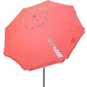 AKTIVE 62244, parasol voor strand, winddicht, Ø 200 cm, kantelbare mast en UV50-bescherming, koraal