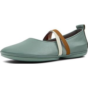 Camper - Right Nina - Ballerina - Bruin - Met Riempjes