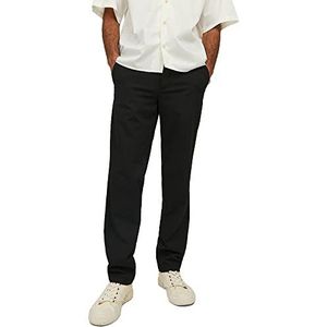 JACK & JONES heren chino broek Jpstollie Jjbenji Dek Noos, Zwart, 30W / 30L